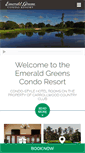 Mobile Screenshot of emeraldgreensresort.com